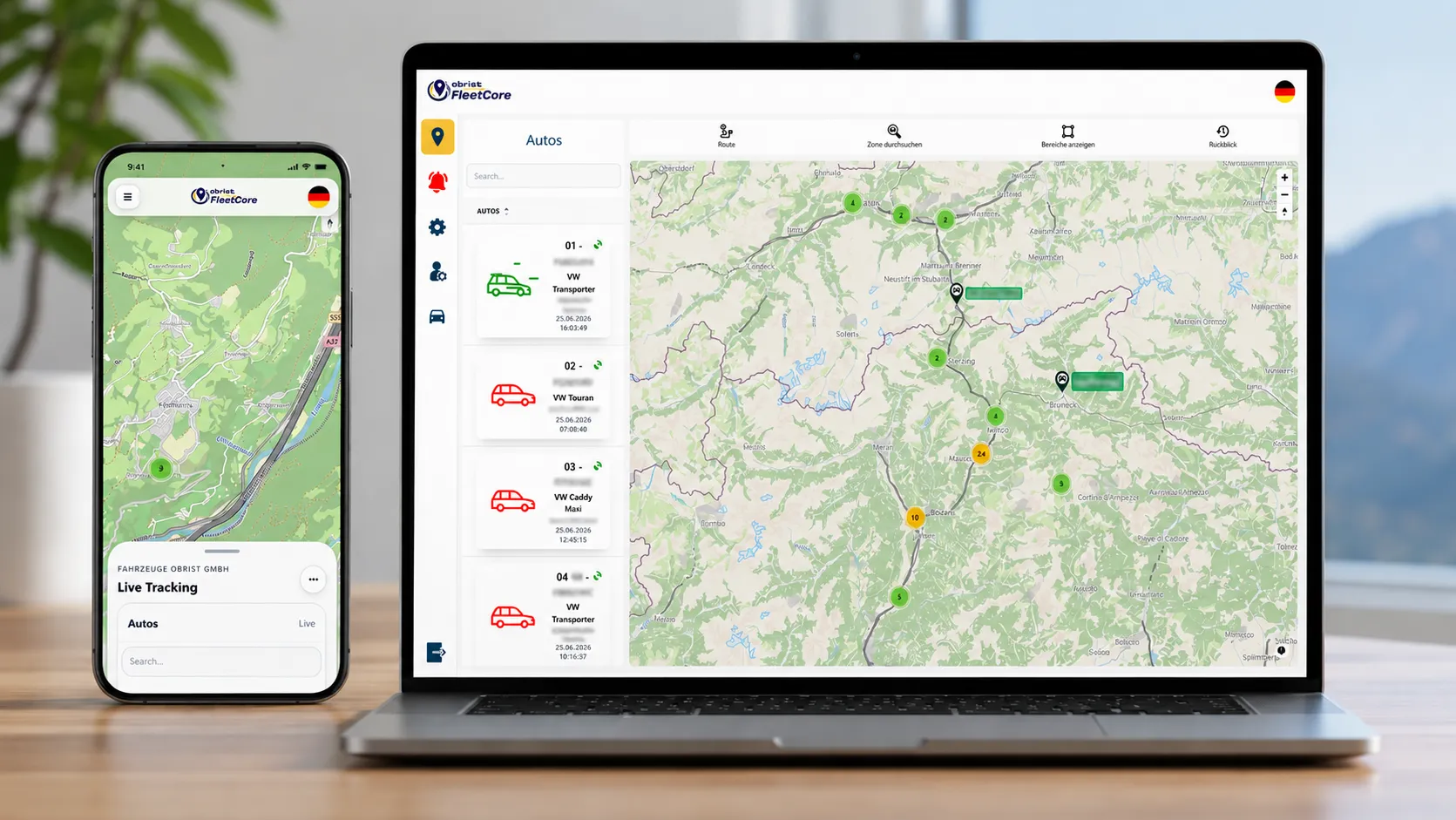 <p><strong>Accesso da qualsiasi luogo</strong></p><p><br></p><p>È possibile accedere al sistema di tracciamento GPS tramite una moderna interfaccia web e un'app mobile. Il personale, sia in ufficio che in mobilità, accede agli stessi dati e può visualizzare in qualsiasi momento lo stato attuale della flotta.</p>